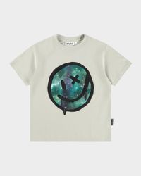 Boy's Riley Drippy Moon Short-Sleeve T-Shirt, Size 4-6