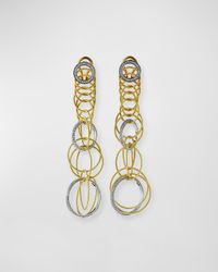 Hawaii Waikiki 18K Gold Diamond Drop Earrings