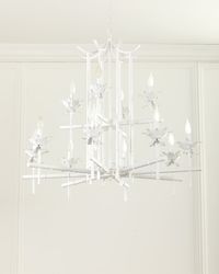 Bamboo 12-Light 2-Tier Chandelier