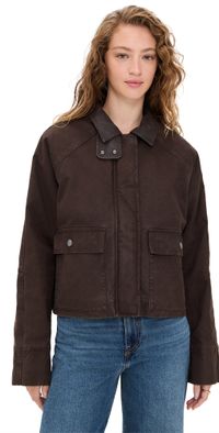 Veronica Beard Jean Arlo Barn Jacket Dark Umber XS