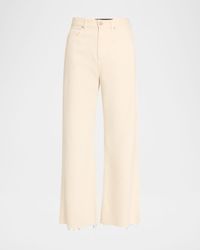Taylor Cropped High-Rise Wide Jeans