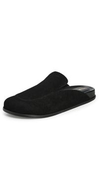 Larroudé Larroude x Parke Clogs Heavy Suede Black 8.5