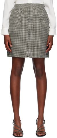 Max Mara Minijupe Toano noir et blanc