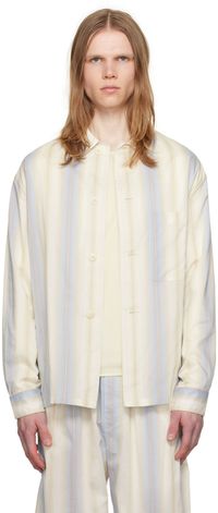 LEMAIRE Chemise beige à rayures