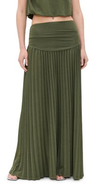Lioness Field of Dreams Maxi Skirt Olive L