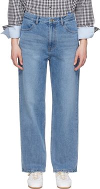 ADER error Jean 01 bleu à écusson à logo Tetris - Significant