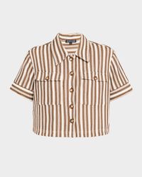 Bouvier Stripe Short-Sleeve Top