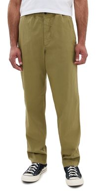 Norse Projects Ezra Relaxed Stretch Twill Trousers Moss Green L