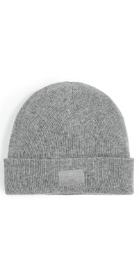 Faherty Core Logo Beanie Charcoal Heather One Size