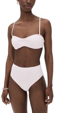 LoveShackFancy Zofia Bikini Set Angel Pink S