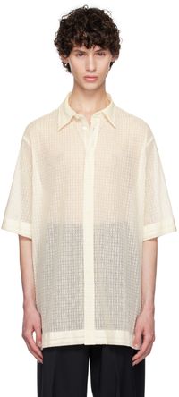 Givenchy Chemise blanc cassé à motif 4G
