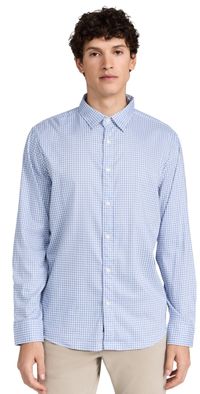 Faherty The Movement Shirt Light Blue Gingham XXL