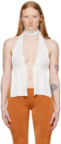 Gimaguas White Brillo Tank Top