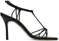 Manolo Blahnik Black Tabarekhi Heeled Sandals