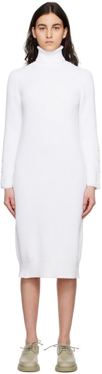 Max Mara White Norcia Midi Dress