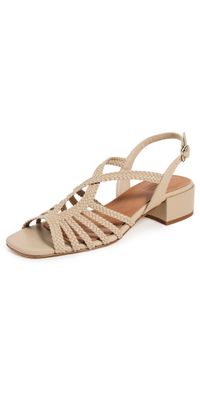 Naguisa Raco Woven Sandals Beige 36