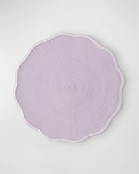 Piped Round Scallop Placemats, Set of 4