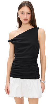 Line & Dot Wesley Mix-Media Mini Dress Black/Cream XS