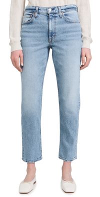 Alex Mill The Amber Mid-Rise Slim Jeans Vintage Light Indigo 25