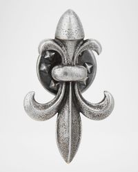 Men's Sterling Silver Fleur De Lis Pin