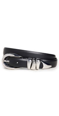 Madewell Triple Metal Keeper Belt True Black XL