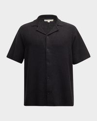Men's Cotton Textured Camp Shirt