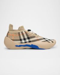Men's Check Knit Neptune Sneakers