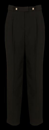 Ba&sh - Pantalon taille haute carotte à boutons - Taille 42 - Noir