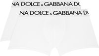 Dolce&Gabbana Two-Pack White Cotton Jersey Boxers