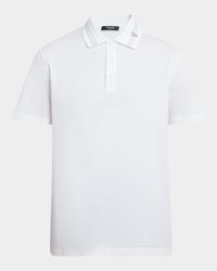 Men's Medusa-Collar Pique Polo Shirt