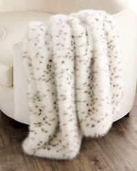 Faux Fox Throw, 60" x 72"