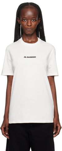 Jil Sander White Printed T-Shirt