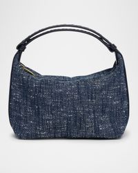 Mini Wallace Denim Boucle Shoulder Bag
