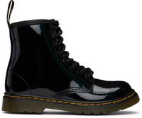 Dr. Martens Big Kids Black 1460 Patent Leather Lace Up Boots
