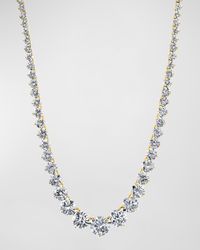 18K Gold 3-Prong Riviera 16" Diamond Necklace in 18K Gold
