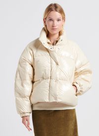 Gertrude - Doudoune col montant oversize - Taille 3 - Beige