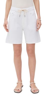 DL1961 Aura Taylor Drawstring Denim Shorts White Drawcord (DL Aura) 26