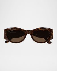 BB0396SK Acetate Oval Sunglasses
