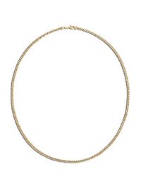 Men's 18K Gold Curb Chain Necklace - Gold