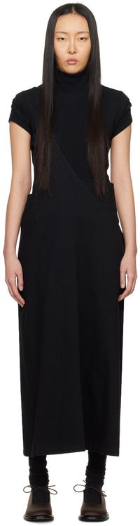 Y's Black Jumper Maxi Skirt
