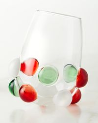 Multicolor Bubble Stemless Wine Glass