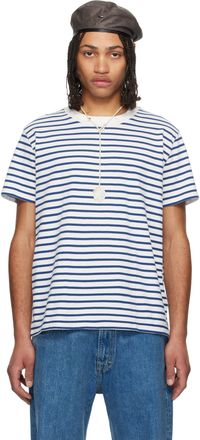 OUR LEGACY White & Blue Bliss T-shirt