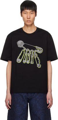 Versace Black 'Versace Pop Pin' T-shirt