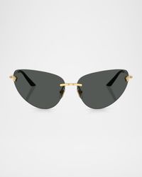 VE2281 Cat-Eye Metal Sunglasses
