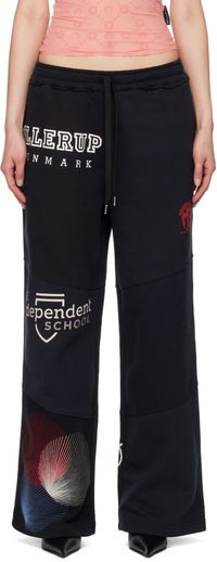 Marine Serre Black Regenerated Graphic Sweatshirts Sweatpants