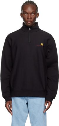 Carhartt Work In Progress Black American Script Sweatshirt