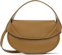 BY FAR Brown Hari Creased Leather Bag