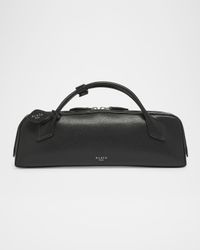 Le Teckel Top-Handle Bag in Grained Leather