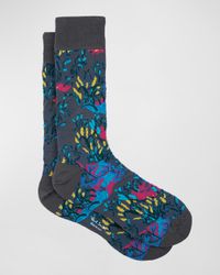 Men's Reedbed Floral Crew Socks