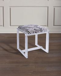 Glencoe Lucite Bench, Glacometti (Geometric Pattern)
